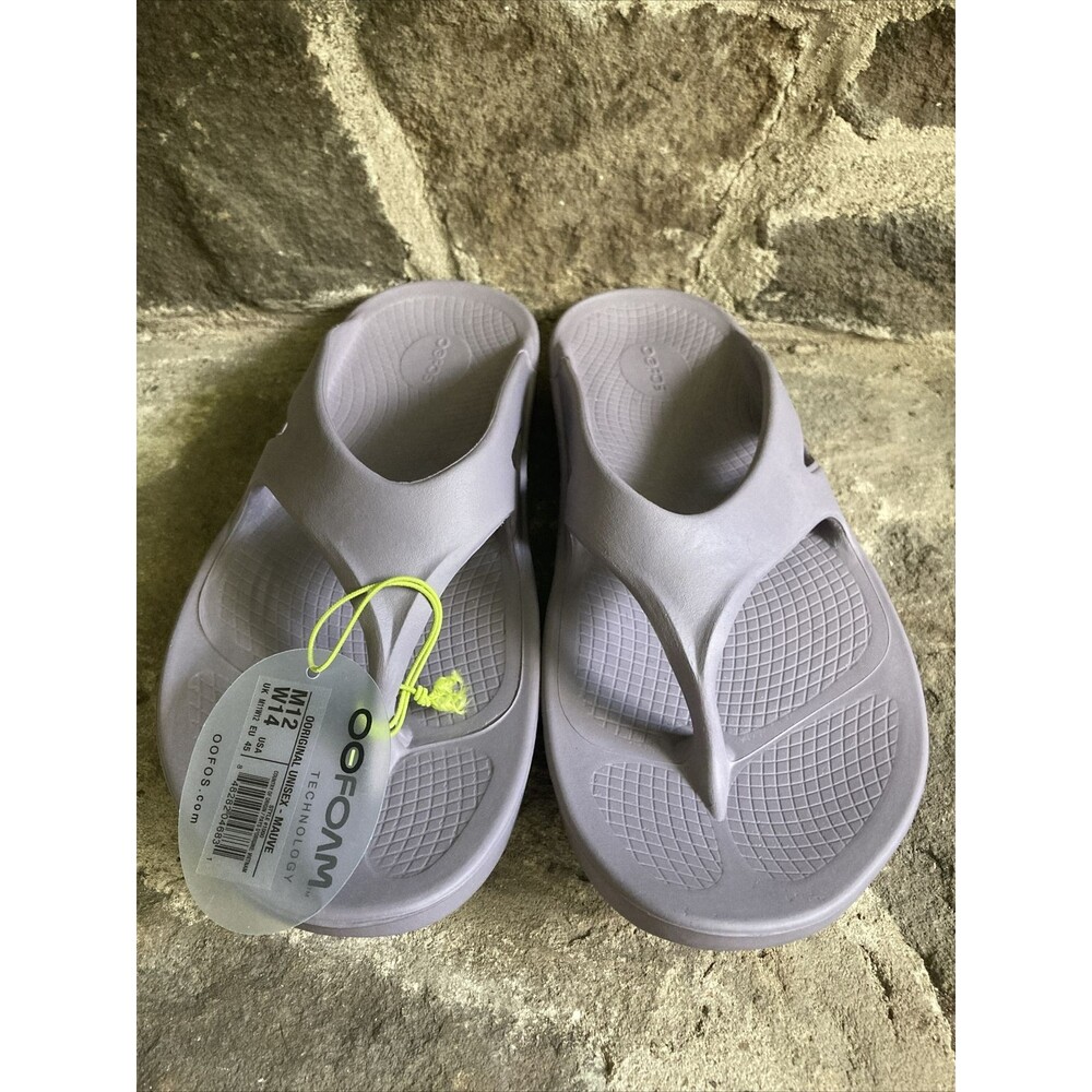 OOFOS OOriginal Recovery Sandal Mauve Purple Flip Flop Mens 12 New
